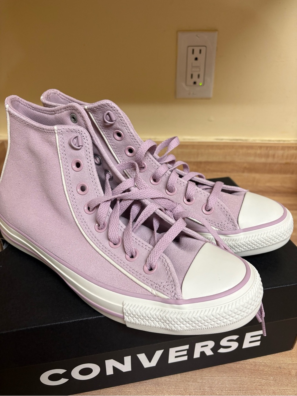 Converse High Top Sneakers - Lavender Canvas